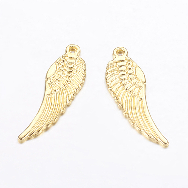 PandaHall Tibetan Style Alloy Pendants, Lead Free & Cadmium Free, Wing, Golden, 30x9x1.5mm, Hole: 1mm Alloy Wing
PandaHall Tibetan Style Alloy Pendants, Lead Free & Cadmium Free, Wing, Golden, 30x9x1.5mm, Hole: 1mm Alloy Wing