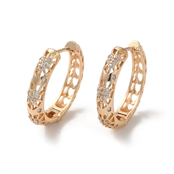 PandaHall Brass Micro Pave Cubic Zirconia Hoop Earrings, Hollow Heart, Light Gold, 27x27.5x5mm Brass Heart Clear
PandaHall Brass Micro Pave Cubic Zirconia Hoop Earrings, Hollow Heart, Light Gold, 27x27.5x5mm Brass Heart Clear