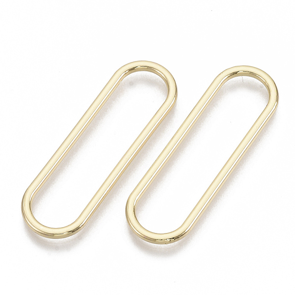 PandaHall Alloy Linking Rings, Long Oval, Light Gold, 44x14x2mm, Inner Diameter: 40x10mm Alloy Oval
PandaHall Alloy Linking Rings, Long Oval, Light Gold, 44x14x2mm, Inner Diameter: 40x10mm Alloy Oval