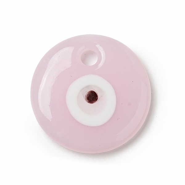PandaHall Handmade Evil Eye Lampwork Pendants, Flat Round Charms, Pearl Pink, 30x5.5mm, Hole: 4mm Lampwork Flat Round
PandaHall Handmade Evil Eye Lampwork Pendants, Flat Round Charms, Pearl Pink, 30x5.5mm, Hole: 4mm Lampwork Flat Round