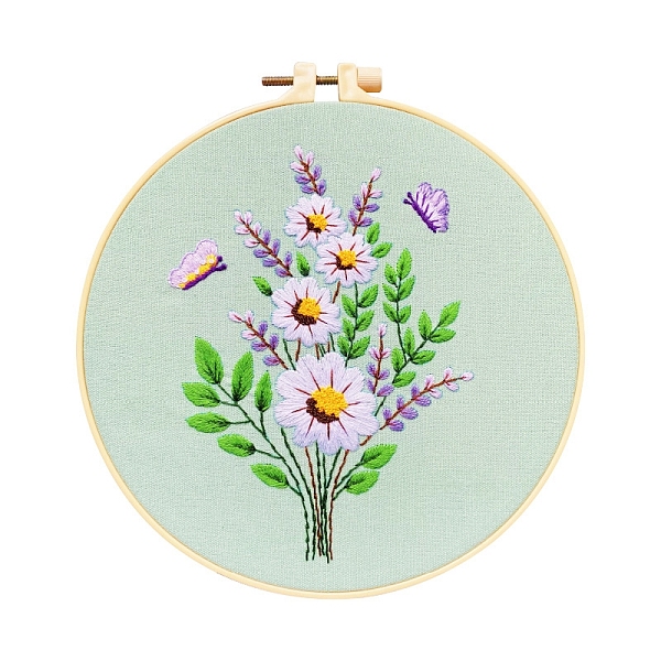 PandaHall Spring Flower DIY Embroidery Kits, Including Printed Fabric, Embroidery Thread & Needles, Embroidery Hoops, Pink, 200mm Cloth...
PandaHall Spring Flower DIY Embroidery Kits, Including Printed Fabric, Embroidery Thread & Needles, Embroidery Hoops, Pink, 200mm Cloth...