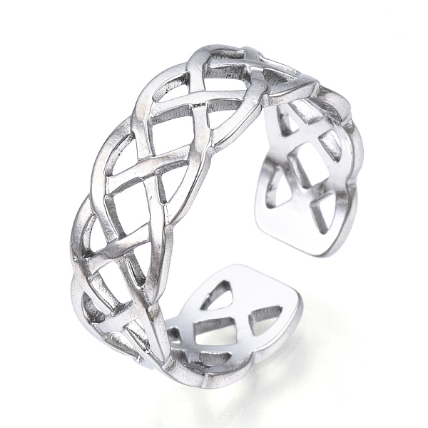 PandaHall 304 Stainless Steel Wire Wrap Open Cuff Ring, Hollow Ring for Women, Stainless Steel Color, US Size 7 1/2(17.7mm) 304 Stainless...
PandaHall 304 Stainless Steel Wire Wrap Open Cuff Ring, Hollow Ring for Women, Stainless Steel Color, US Size 7 1/2(17.7mm) 304 Stainless...