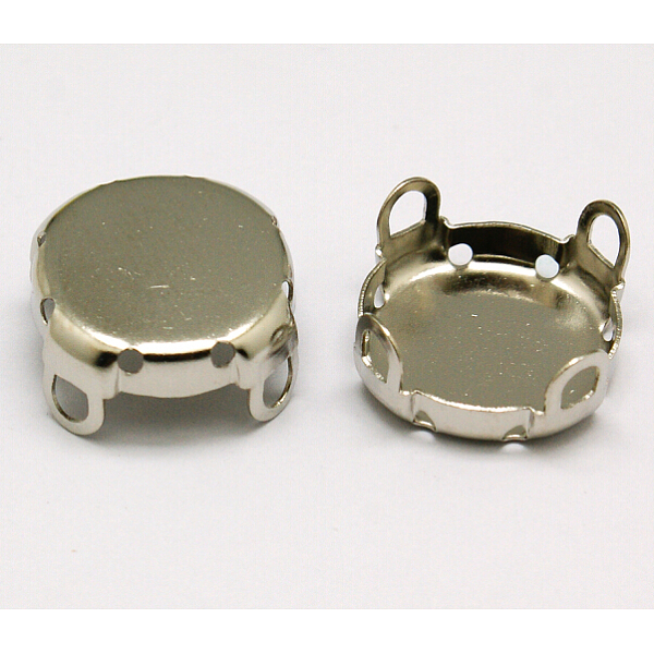 PandaHall Round Brass Sew on Prong Settings, Claw Settings for Pointed Back Rhinestone, Platinum, 14x0.3mm, Fit for 14mm round cabochon...
PandaHall Round Brass Sew on Prong Settings, Claw Settings for Pointed Back Rhinestone, Platinum, 14x0.3mm, Fit for 14mm round cabochon...