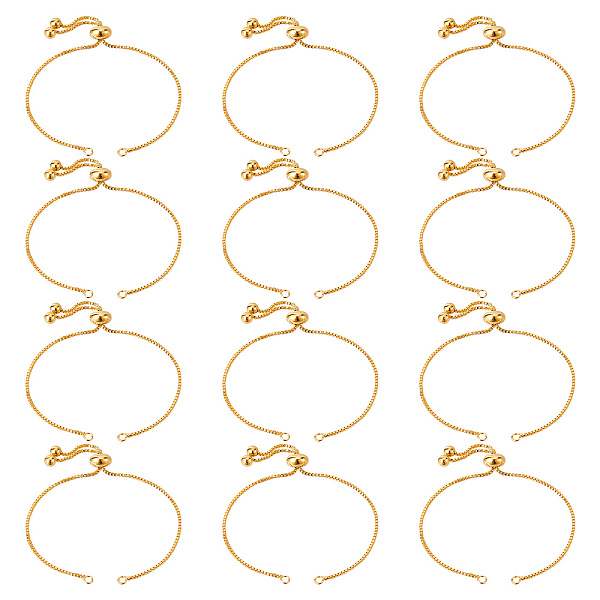 PandaHall 12 Pcs Slider Chain Bracelets, Golden Brass Box Chain Bracelet 9cm Long Adjustable Slider Extender Chains with Ball Ends for...
PandaHall 12 Pcs Slider Chain Bracelets, Golden Brass Box Chain Bracelet 9cm Long Adjustable Slider Extender Chains with Ball Ends for...