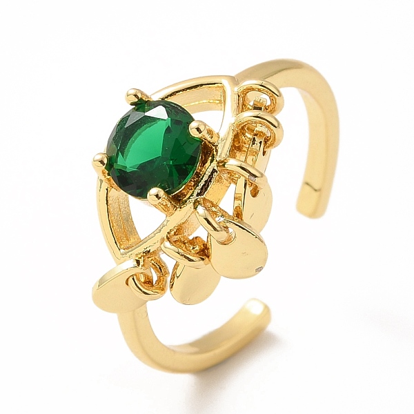 PandaHall Cubic Zirconia Evil Eye with Teardrop Charm Open Cuff Ring, Real 18K Gold Plated Brass Chunky Ring for Women, Lead Free & Cadmium..., Green
PandaHall Cubic Zirconia Evil Eye with Teardrop Charm Open Cuff Ring, Real 18K Gold Plated Brass Chunky Ring for Women, Lead Free & Cadmium..., Green