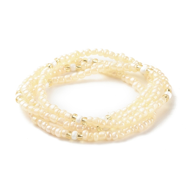 PandaHall Summer Jewelry Waist Bead, Glass Seed Beaded Body Chain, Bikini Jewelry for Woman Girl, Pale Goldenrod, 31.5 inch(80cm) Glass
PandaHall Summer Jewelry Waist Bead, Glass Seed Beaded Body Chain, Bikini Jewelry for Woman Girl, Pale Goldenrod, 31.5 inch(80cm) Glass