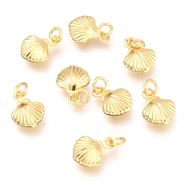 PandaHall Brass Charms, Long-Lasting Plated, with Jump Ring, Shell, Real 18K Gold Plated, 11x8x2.8mm, Hole: 2.5mm Brass Shell Shape
PandaHall Brass Charms, Long-Lasting Plated, with Jump Ring, Shell, Real 18K Gold Plated, 11x8x2.8mm, Hole: 2.5mm Brass Shell Shape