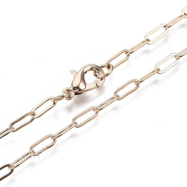 PandaHall Brass Paperclip Chains, Drawn Elongated Cable Chains Necklace Making, with Lobster Claw Clasps, Real 18K Gold Plated, 24.01 inch...
PandaHall Brass Paperclip Chains, Drawn Elongated Cable Chains Necklace Making, with Lobster Claw Clasps, Real 18K Gold Plated, 24.01 inch...
