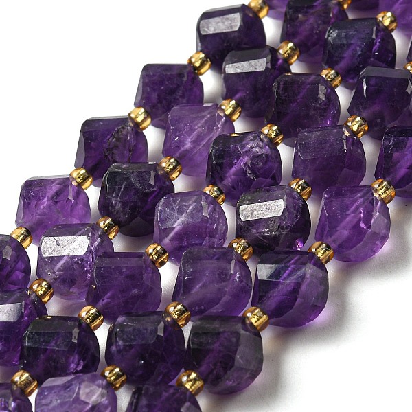 PandaHall Natural Amethyst Beads Strands, with Seed Beads, Faceted Twist, 10x10x10mm, Hole: 1mm, about 42pcs/strand, 15.75''(40cm) Amethyst...
PandaHall Natural Amethyst Beads Strands, with Seed Beads, Faceted Twist, 10x10x10mm, Hole: 1mm, about 42pcs/strand, 15.75''(40cm) Amethyst...