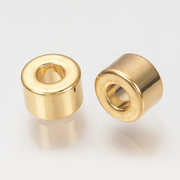 PandaHall Brass Beads, Real 18K Gold Plated, Column, 6x4mm, Hole: 2.5mm Brass Column
PandaHall Brass Beads, Real 18K Gold Plated, Column, 6x4mm, Hole: 2.5mm Brass Column