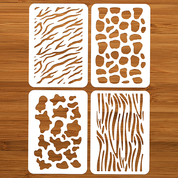 PandaHall 4 Pcs 4 Styles Animal Texture Painting Stencils, 11.69x8.27 Inch Reusable DIY Art and Craft Stencils Hollow Out Drawing Painting...
PandaHall 4 Pcs 4 Styles Animal Texture Painting Stencils, 11.69x8.27 Inch Reusable DIY Art and Craft Stencils Hollow Out Drawing Painting...