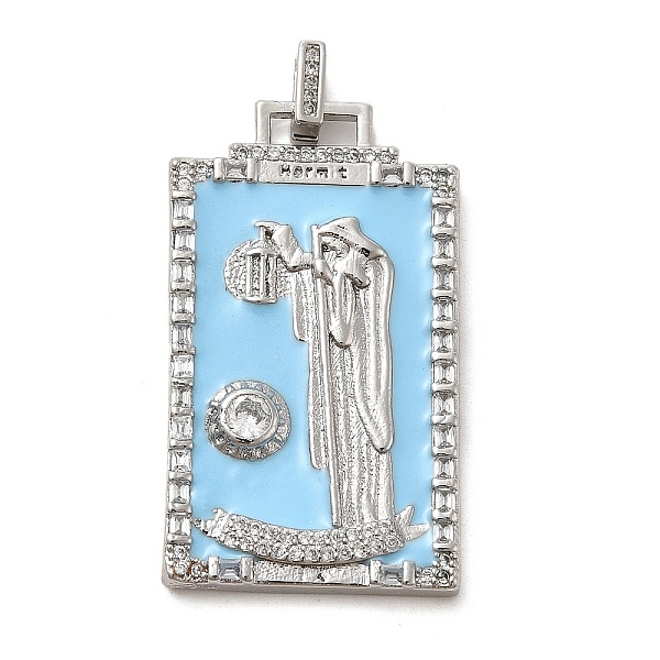 PandaHall Brass Micro Pave Cubic Zirconia Pendants with Enamel, Tarot, Sky Blue, 39.5x23x2.5mm, Hole: 4.5x2mm Brass+Cubic Zirconia+Enamel...
PandaHall Brass Micro Pave Cubic Zirconia Pendants with Enamel, Tarot, Sky Blue, 39.5x23x2.5mm, Hole: 4.5x2mm Brass+Cubic Zirconia+Enamel...