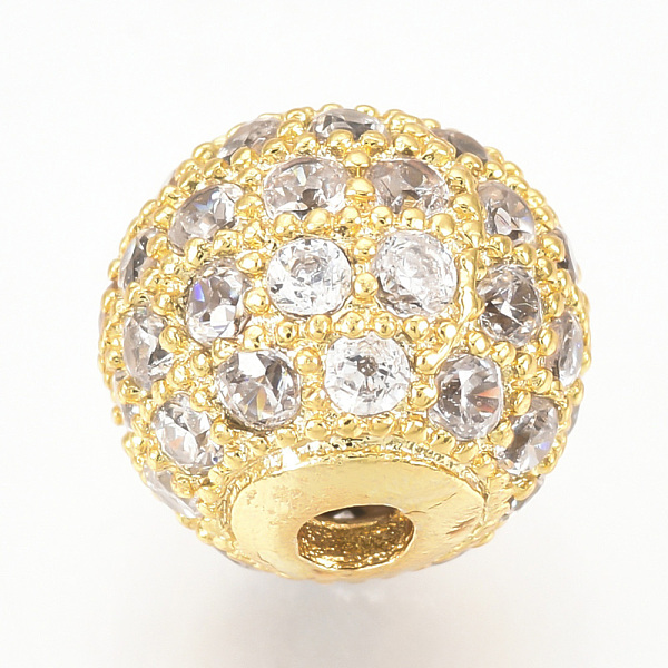 PandaHall Brass Micro Pave Cubic Zirconia Beads, Round, Clear, Golden, 12mm, Hole: 2mm Brass+Cubic Zirconia Round Clear
PandaHall Brass Micro Pave Cubic Zirconia Beads, Round, Clear, Golden, 12mm, Hole: 2mm Brass+Cubic Zirconia Round Clear