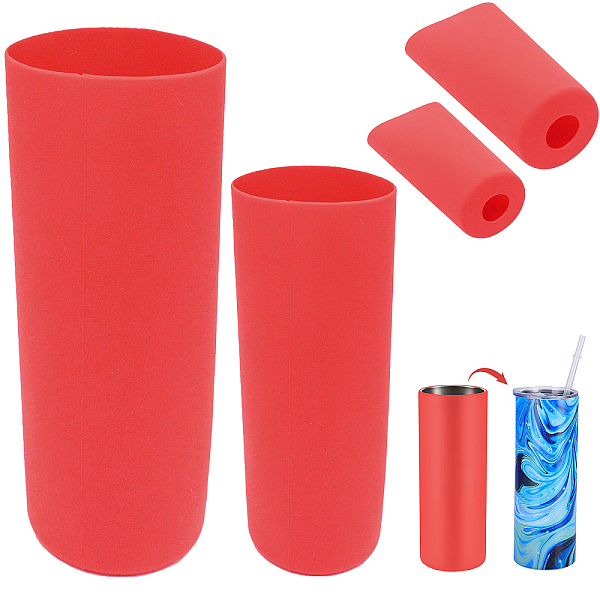 PandaHall GORGECRAFT 2Pcs 2 Styles Seamless Silicone Sleeve 30oz Reusable Insulated Cup Sleeves Sublimation Tumbler Wrap Mug Clamp Sleeve..., Red
PandaHall GORGECRAFT 2Pcs 2 Styles Seamless Silicone Sleeve 30oz Reusable Insulated Cup Sleeves Sublimation Tumbler Wrap Mug Clamp Sleeve..., Red