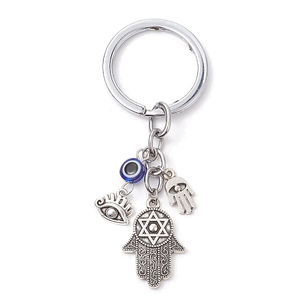 PandaHall Resin & Tibetan Style Alloy Keychains, with Alloy Split Key Rings, Eye of Horus, 8.5cm, Eye: 26.5x33mm Alloy Eye of Horus Blue
PandaHall Resin & Tibetan Style Alloy Keychains, with Alloy Split Key Rings, Eye of Horus, 8.5cm, Eye: 26.5x33mm Alloy Eye of Horus Blue