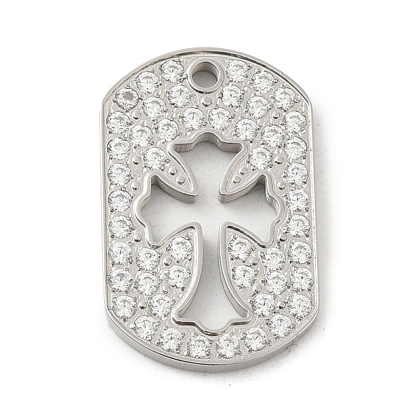 PandaHall 304 Stainless Steel with Rhinestone Pendants, Oval with Cross Charms, Stainless Steel Color, 25x16x2mm, Hole: 1.5mm Stainless..., Clear
PandaHall 304 Stainless Steel with Rhinestone Pendants, Oval with Cross Charms, Stainless Steel Color, 25x16x2mm, Hole: 1.5mm Stainless..., Clear