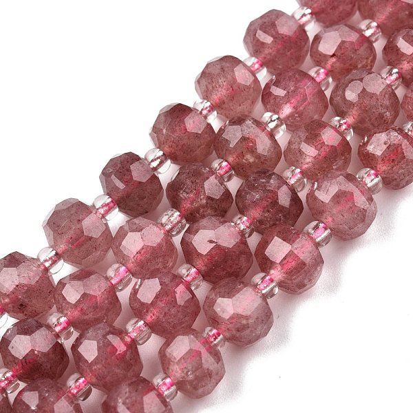 PandaHall Natural Strawberry Quartz Beads Strands, with Seed Beads, Faceted, Rondelle, 8x6mm, Hole: 1mm, about 20~22pcs/strand, 7.09 inch...
PandaHall Natural Strawberry Quartz Beads Strands, with Seed Beads, Faceted, Rondelle, 8x6mm, Hole: 1mm, about 20~22pcs/strand, 7.09 inch...