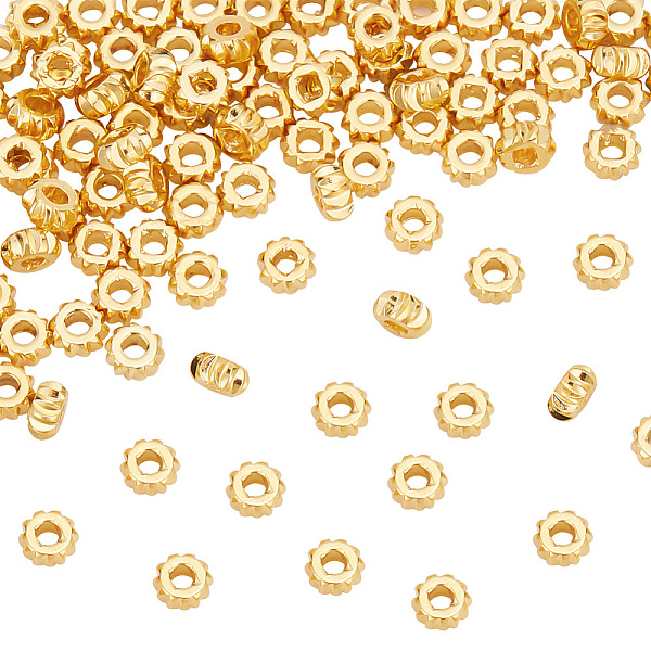 PandaHall 100 Pcs Brass Beads, 18K Gold Plated Round Bead Flat Round Spacer Beads Rondelle Brass Beads Smooth Metal Bead for DIY Jewelry...
PandaHall 100 Pcs Brass Beads, 18K Gold Plated Round Bead Flat Round Spacer Beads Rondelle Brass Beads Smooth Metal Bead for DIY Jewelry...