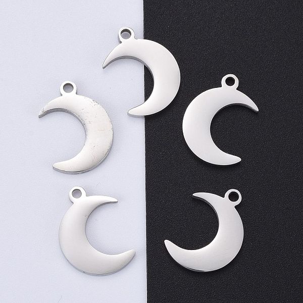 PandaHall 304 Stainless Steel Pendants, Manual Polishing, Stamping Blank Tag, Moon, Stainless Steel Color, 16x11x1.8mm, Hole: 1.5mm 304...
PandaHall 304 Stainless Steel Pendants, Manual Polishing, Stamping Blank Tag, Moon, Stainless Steel Color, 16x11x1.8mm, Hole: 1.5mm 304...