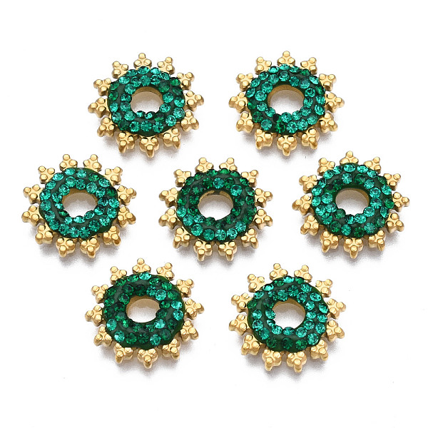 PandaHall 316 Surgical Stainless Steel Cabochons, with Micro Pave Cubic Zirconia, Real 14K Gold Plated, Sun, Green, 12.5x2mm Stainless...
PandaHall 316 Surgical Stainless Steel Cabochons, with Micro Pave Cubic Zirconia, Real 14K Gold Plated, Sun, Green, 12.5x2mm Stainless...