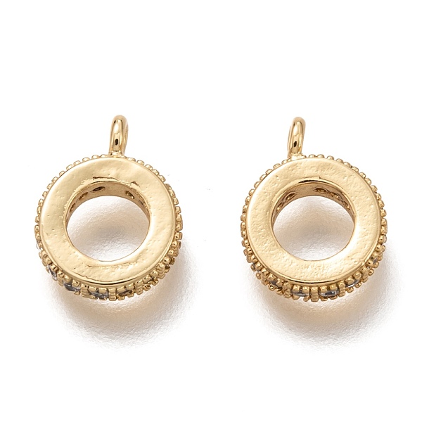 PandaHall Brass Micro Pave Clear Cubic Zirconia Charms, Cadmium Free & Lead Free, Long-Lasting Plated, Donut, Golden, 11x8.5x3mm, Hole...
PandaHall Brass Micro Pave Clear Cubic Zirconia Charms, Cadmium Free & Lead Free, Long-Lasting Plated, Donut, Golden, 11x8.5x3mm, Hole...