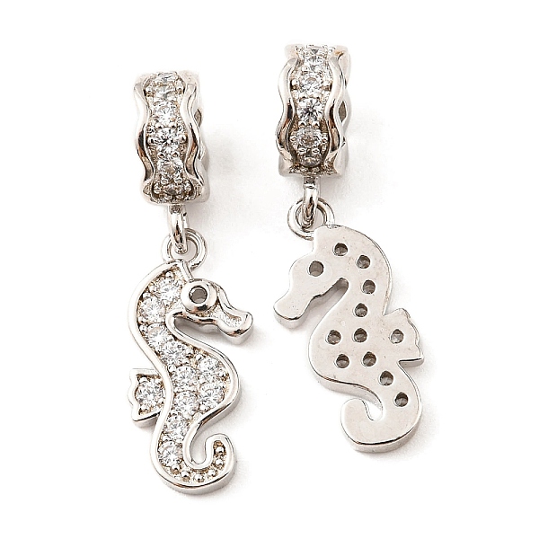 PandaHall Brass Micro Pave Cubic Zirconia Pendents, Lead Free & Cadmium Free, Sea Horse, Platinum, 17.5mm, Pendent: 17x8x2mm, Hole: 4.5mm..., Clear
PandaHall Brass Micro Pave Cubic Zirconia Pendents, Lead Free & Cadmium Free, Sea Horse, Platinum, 17.5mm, Pendent: 17x8x2mm, Hole: 4.5mm..., Clear