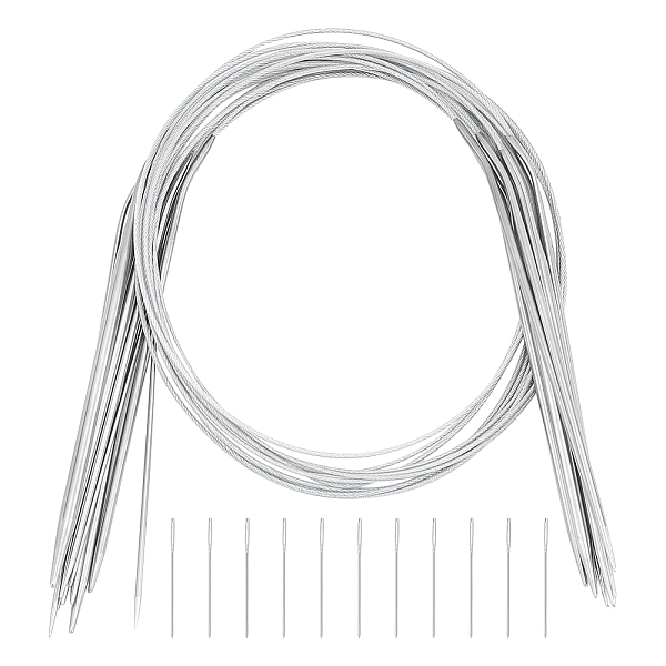 PandaHall UNICRAFTALE 11Pcs 78.3~79.9cm Circular Knitting Needles Set Stainless Steel Circular Needles Large Eye Yarn Needles 1.5-5mm Metal...
PandaHall UNICRAFTALE 11Pcs 78.3~79.9cm Circular Knitting Needles Set Stainless Steel Circular Needles Large Eye Yarn Needles 1.5-5mm Metal...