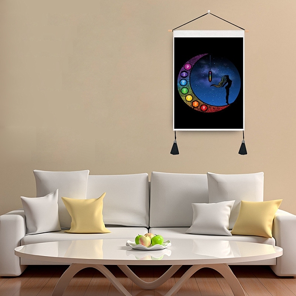 PandaHall Chakra Cloth Wall Hanging Tapestry, Trippy Moon Meditation Tapestry, Vertical Tapestry, for Home Decoration, Rectangle, Moon..., Black
PandaHall Chakra Cloth Wall Hanging Tapestry, Trippy Moon Meditation Tapestry, Vertical Tapestry, for Home Decoration, Rectangle, Moon..., Black