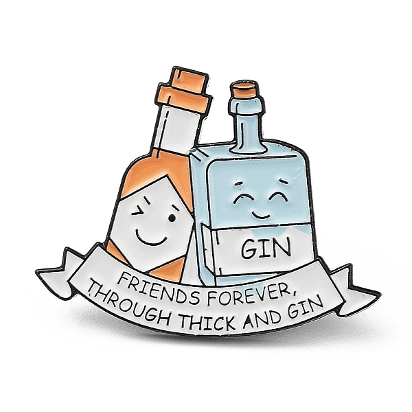 PandaHall Bottle & Word Friends Forever Through Thick and Gin Enamel Pins, Electrophoresis Black Alloy Brooch for Backpack Clothes, Sandy...
PandaHall Bottle & Word Friends Forever Through Thick and Gin Enamel Pins, Electrophoresis Black Alloy Brooch for Backpack Clothes, Sandy...