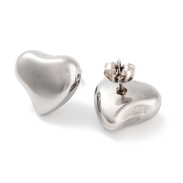 PandaHall Heart 316 Surgical Stainless Steel Stud Earrings for Women, Stainless Steel Color, 14.5x15.5mm 316 Surgical Stainless Steel Heart
PandaHall Heart 316 Surgical Stainless Steel Stud Earrings for Women, Stainless Steel Color, 14.5x15.5mm 316 Surgical Stainless Steel Heart