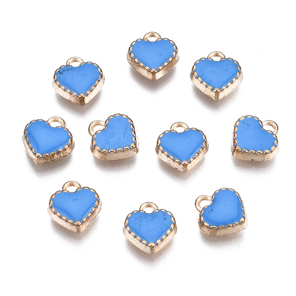 PandaHall Alloy Enamel Charms, Heart, Light Gold, Cornflower Blue, 8x7.50x2.50mm, Hole: 1.5mm Alloy+Enamel Heart
PandaHall Alloy Enamel Charms, Heart, Light Gold, Cornflower Blue, 8x7.50x2.50mm, Hole: 1.5mm Alloy+Enamel Heart
