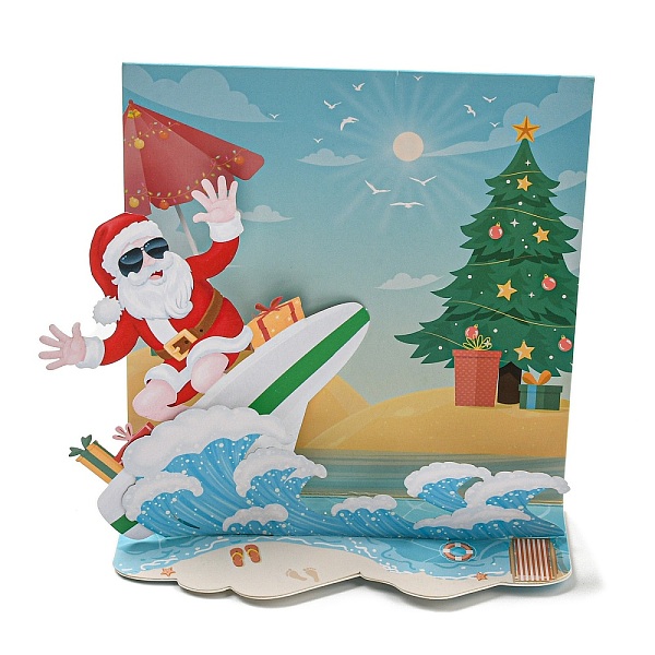 PandaHall Square 3D Pop Up Paper Greeting Card, with Envelope, Christmas Day Invitation Card, Santa Claus, 110x110x4mm Paper Santa Claus
PandaHall Square 3D Pop Up Paper Greeting Card, with Envelope, Christmas Day Invitation Card, Santa Claus, 110x110x4mm Paper Santa Claus