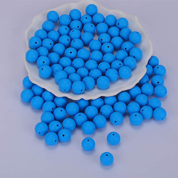 PandaHall Round Silicone Focal Beads, Chewing Beads For Teethers, DIY Nursing Necklaces Making, Dodger Blue, 15mm, Hole: 2mm Silicone Round
PandaHall Round Silicone Focal Beads, Chewing Beads For Teethers, DIY Nursing Necklaces Making, Dodger Blue, 15mm, Hole: 2mm Silicone Round
