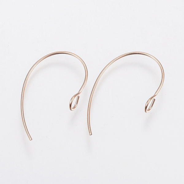 PandaHall Ion Plating(IP) 304 Stainless Steel Earring Hooks, with Vertical Loop, Rose Gold, 25x14x4mm, Hole: 3mm, 21 Gauge, Pin: 0.7mm 304...
PandaHall Ion Plating(IP) 304 Stainless Steel Earring Hooks, with Vertical Loop, Rose Gold, 25x14x4mm, Hole: 3mm, 21 Gauge, Pin: 0.7mm 304...