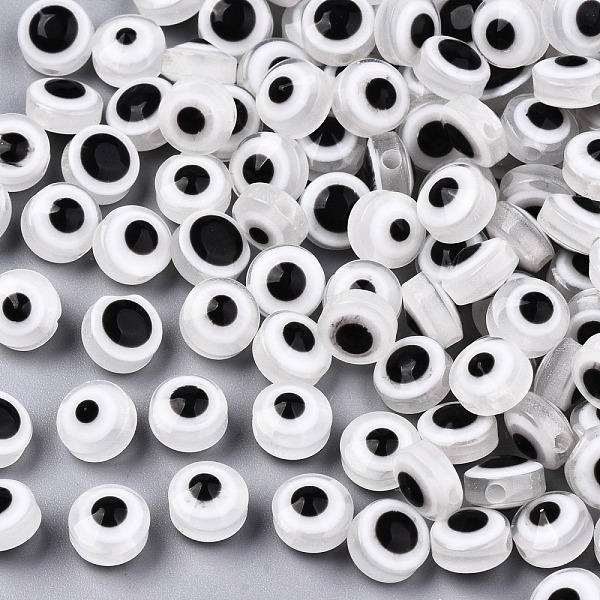 PandaHall Resin Beads, Flat Round, Evil Eye, Clear, 6x4mm, Hole: 1.5mm Resin Evil Eye Clear
PandaHall Resin Beads, Flat Round, Evil Eye, Clear, 6x4mm, Hole: 1.5mm Resin Evil Eye Clear