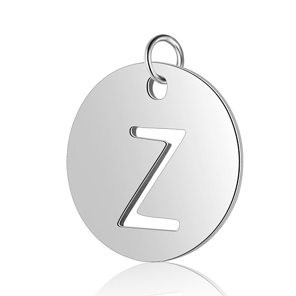 PandaHall 304 Stainless Steel Charms, Flat Round with Letter, Stainless Steel Color, Letter.Z, 12x1mm, Hole: 2.5mm 304 Stainless Steel...
PandaHall 304 Stainless Steel Charms, Flat Round with Letter, Stainless Steel Color, Letter.Z, 12x1mm, Hole: 2.5mm 304 Stainless Steel...