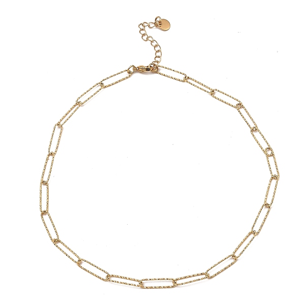 PandaHall 304 Stainless Steel Paperclip Chain Necklace, Real 18K Gold Plated, 16-1/2~17 inch(42~43.2cm) 304 Stainless Steel
PandaHall 304 Stainless Steel Paperclip Chain Necklace, Real 18K Gold Plated, 16-1/2~17 inch(42~43.2cm) 304 Stainless Steel