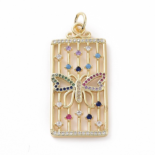 PandaHall Brass Micro Pave Colorful Cubic Zirconia Pendants, Real 18K Gold Plated, with Jump Ring, Rectangle Charms, Butterfly, 40.5x19x2mm...
PandaHall Brass Micro Pave Colorful Cubic Zirconia Pendants, Real 18K Gold Plated, with Jump Ring, Rectangle Charms, Butterfly, 40.5x19x2mm...