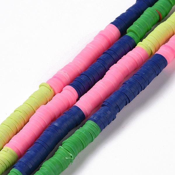 PandaHall Handmade Polymer Clay Bead Strands, Heishi Beads, Disc/Flat Round, Hot Pink, 6x0.2~2mm, Hole: 2mm, about 325~330pcs/strand, 15.12~...
PandaHall Handmade Polymer Clay Bead Strands, Heishi Beads, Disc/Flat Round, Hot Pink, 6x0.2~2mm, Hole: 2mm, about 325~330pcs/strand, 15.12~...