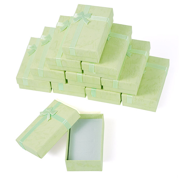PandaHall Cardboard Bracelet Storage Boxes, Rectangle with Bowknot, Mint Cream, 8.1x5.05x2.8cm Paper Rectangle
PandaHall Cardboard Bracelet Storage Boxes, Rectangle with Bowknot, Mint Cream, 8.1x5.05x2.8cm Paper Rectangle