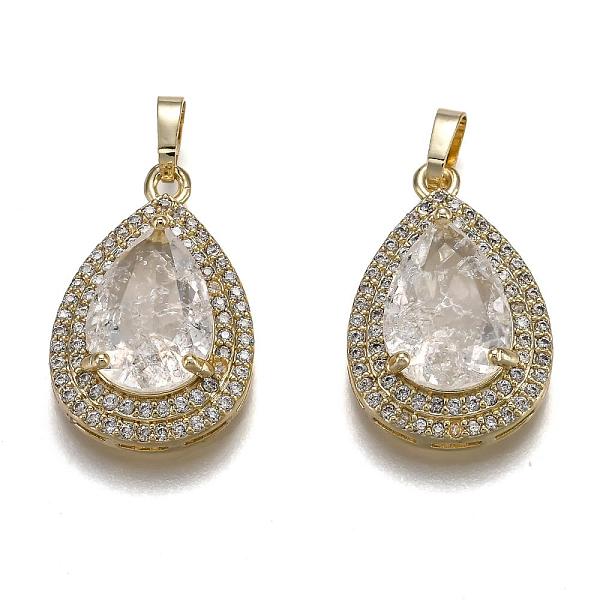 PandaHall Golden Plated Brass Micro Pave Clear Cubic Zirconia Pendants, with Glass, Long-Lasting Plated, with Snap on Bails, Teardrop, Clear...
PandaHall Golden Plated Brass Micro Pave Clear Cubic Zirconia Pendants, with Glass, Long-Lasting Plated, with Snap on Bails, Teardrop, Clear...