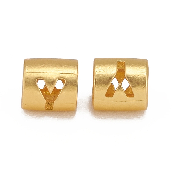 PandaHall Alloy Hollow Pendant Beads, Barrel with Letter, Matte Gold Color, Letter.Y, 6.5x5mm, Hole: 3.5mm Alloy Letter Y
PandaHall Alloy Hollow Pendant Beads, Barrel with Letter, Matte Gold Color, Letter.Y, 6.5x5mm, Hole: 3.5mm Alloy Letter Y