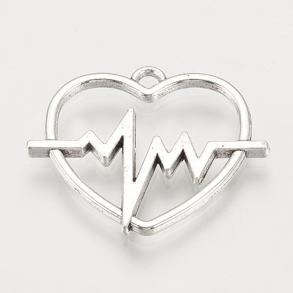 PandaHall Tibetan Style Alloy Pendants, Heart, Cadmium Free & Lead Free,, Antique Silver, 24.5x29.5x2mm, Hole: 1.5mm, about 410pcs/1000g...
PandaHall Tibetan Style Alloy Pendants, Heart, Cadmium Free & Lead Free,, Antique Silver, 24.5x29.5x2mm, Hole: 1.5mm, about 410pcs/1000g...