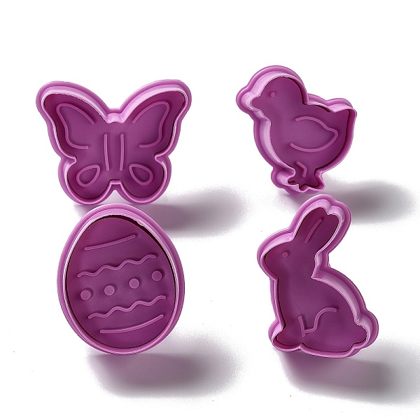PandaHall Easter Themed PET Plastic Cookie Cutters, with Iron Press Handle, Egg, Chick, Butterfly & Rabbit Molds, Old Rose, 44~55x37~56x18mm...
PandaHall Easter Themed PET Plastic Cookie Cutters, with Iron Press Handle, Egg, Chick, Butterfly & Rabbit Molds, Old Rose, 44~55x37~56x18mm...