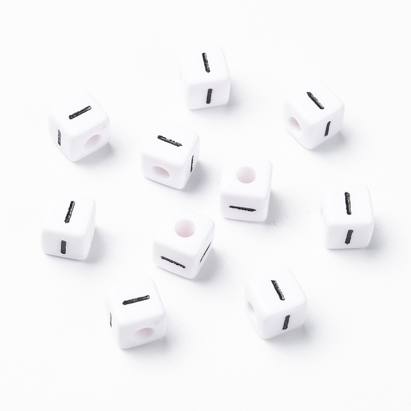 PandaHall Letter Acrylic European Beads, Horizontal Hole, Cube, Letter.I, 10x10x10mm, Hole: 3.5~4mm, about 598pcs/500g Acrylic Letter I..., White
PandaHall Letter Acrylic European Beads, Horizontal Hole, Cube, Letter.I, 10x10x10mm, Hole: 3.5~4mm, about 598pcs/500g Acrylic Letter I..., White