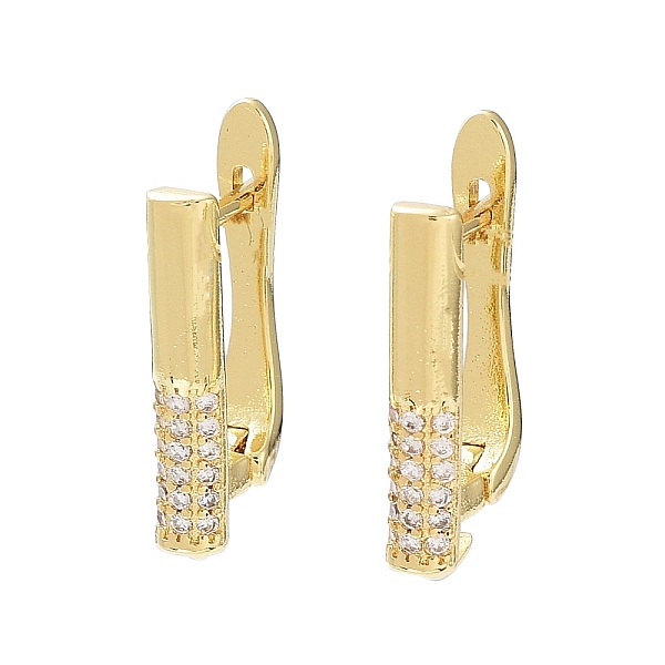 PandaHall Rack Plating Brass with Cubic Zirconia Hoop Earring Findings, Latch Back, Long-Lasting Plated, Lead Free & Cadmium Free, Real 18K..., Clear
PandaHall Rack Plating Brass with Cubic Zirconia Hoop Earring Findings, Latch Back, Long-Lasting Plated, Lead Free & Cadmium Free, Real 18K..., Clear