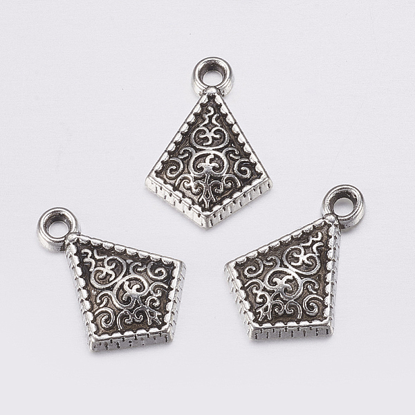 PandaHall Tibetan Style Alloy Pendant, Tetragon, Kite/Quadrilateral, Lead Free and Cadmium Free, Antique Silver, about 19mm long, 15mm wide...
PandaHall Tibetan Style Alloy Pendant, Tetragon, Kite/Quadrilateral, Lead Free and Cadmium Free, Antique Silver, about 19mm long, 15mm wide...