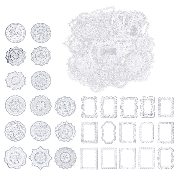 PandaHall SUNNYCLUE 6 Bags 2 Styles PET Waterproof Lace Decorative Stickers, Self Adhesive Decals for Scrapbooking, DIY Craft, Mixed Shapes...
PandaHall SUNNYCLUE 6 Bags 2 Styles PET Waterproof Lace Decorative Stickers, Self Adhesive Decals for Scrapbooking, DIY Craft, Mixed Shapes...