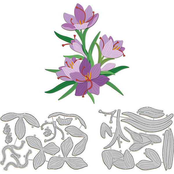 PandaHall GLOBLELAND 2Sets 19pcs Saffron Flowers Cutting Dies for DIY Scrapbooking Metal Saffron Florals Die Cuts Embossing Stencils...
PandaHall GLOBLELAND 2Sets 19pcs Saffron Flowers Cutting Dies for DIY Scrapbooking Metal Saffron Florals Die Cuts Embossing Stencils...
