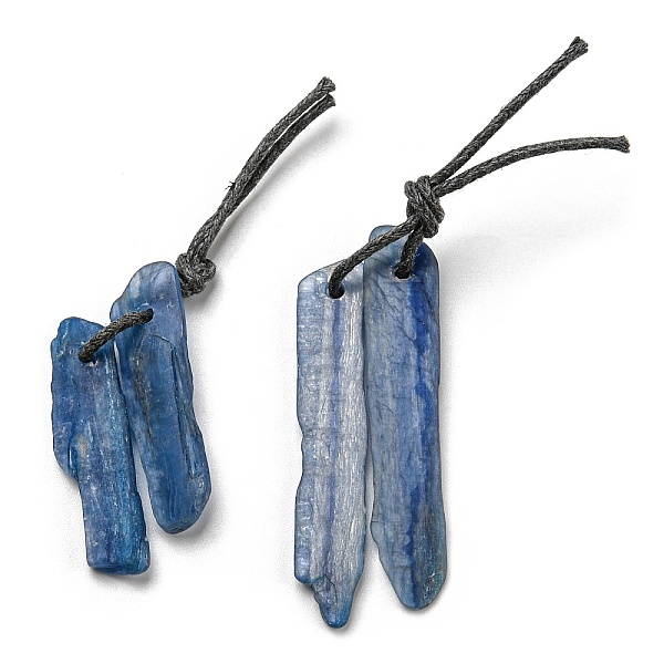 PandaHall Natural Kyanite/Cyanite/Disthene Pendants, with Hemp Rope, Rectangle, 75~104x9~10mm Kyanite Rectangle
PandaHall Natural Kyanite/Cyanite/Disthene Pendants, with Hemp Rope, Rectangle, 75~104x9~10mm Kyanite Rectangle